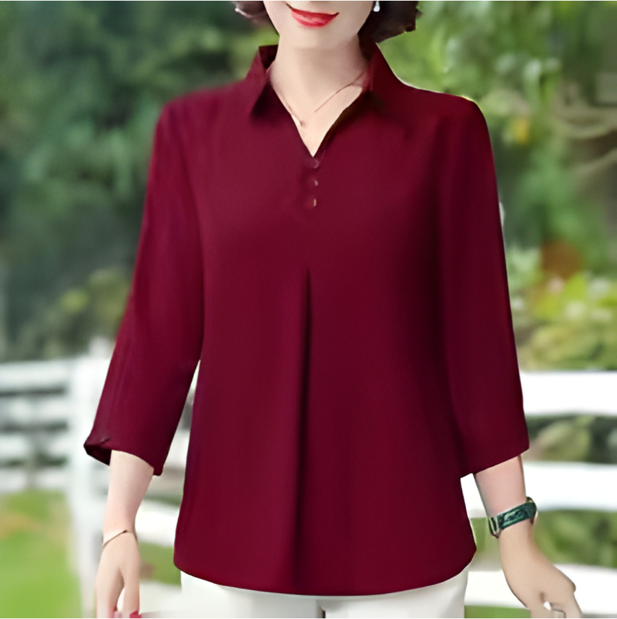 Women Summer Blouse Half Sleeve Casual Loose Fit Shirt
