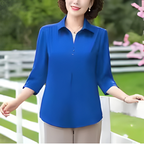 Women Summer Blouse Half Sleeve Casual Loose Fit Shirt